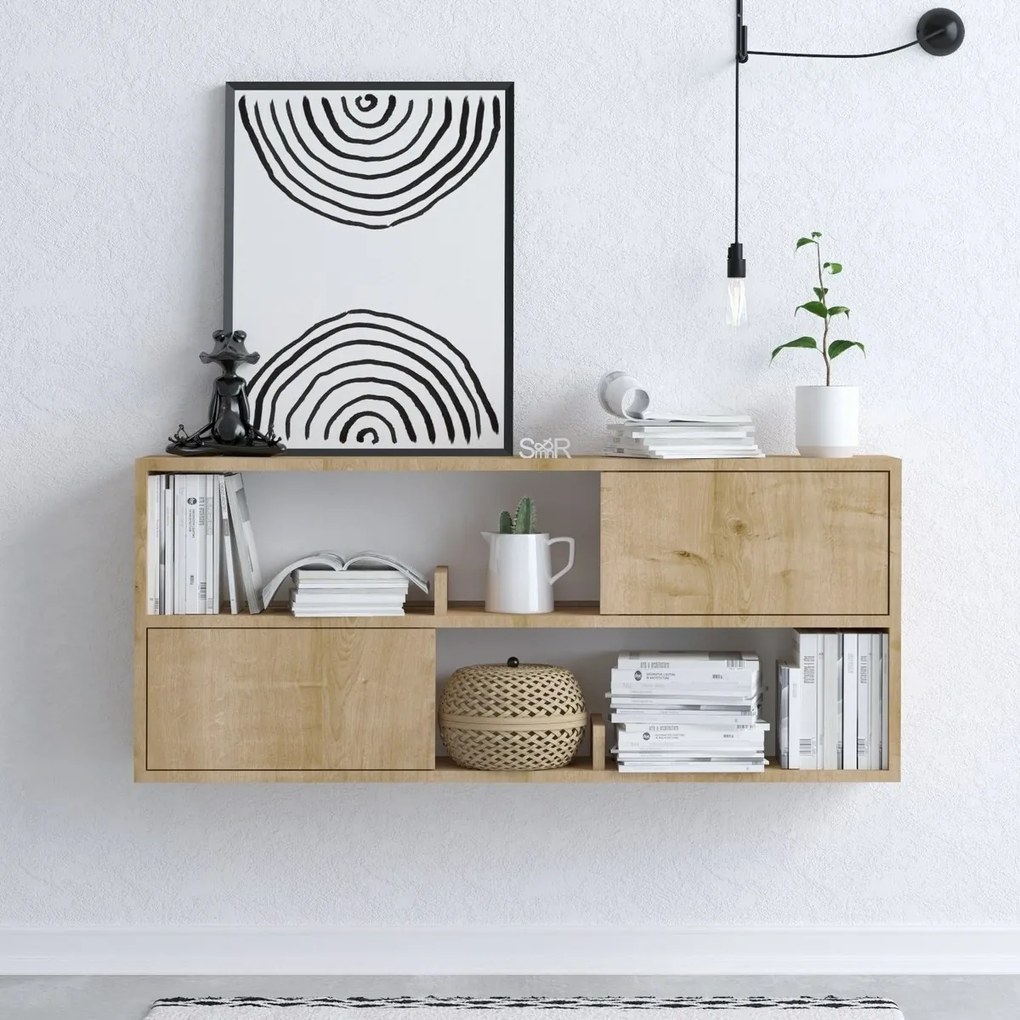 Polica so skrinkou Flora Oak