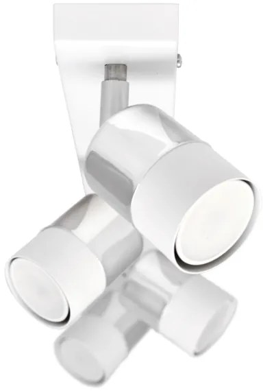 LED Bodové svietidlo TUBSSON 4xGU10/4,8W/230V biela/lesklý chróm