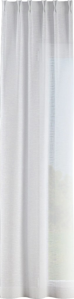 Záves so systémom FLEX (dvojité spony flex) farba produktu krémová látka polopriehľadný, zapletaná