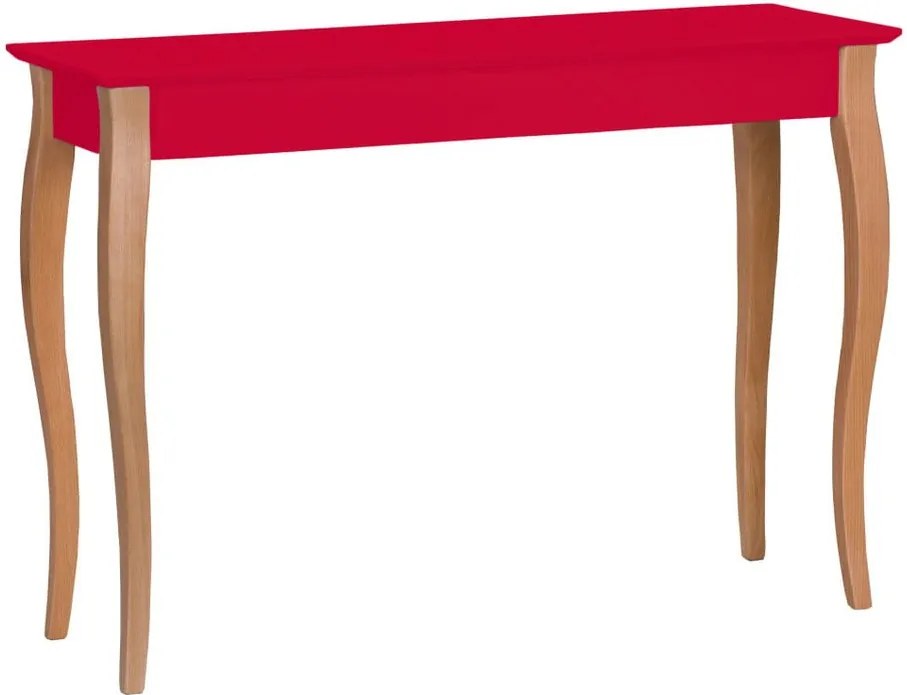 Červený konzolový stolík Ragaba Lillo, šírka 105 cm