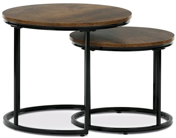 Autronic BONTEC Odkladací stolík 53x53x46cm, mdf, divoký dub, CT-G1145 OAK Farba: Prírodné