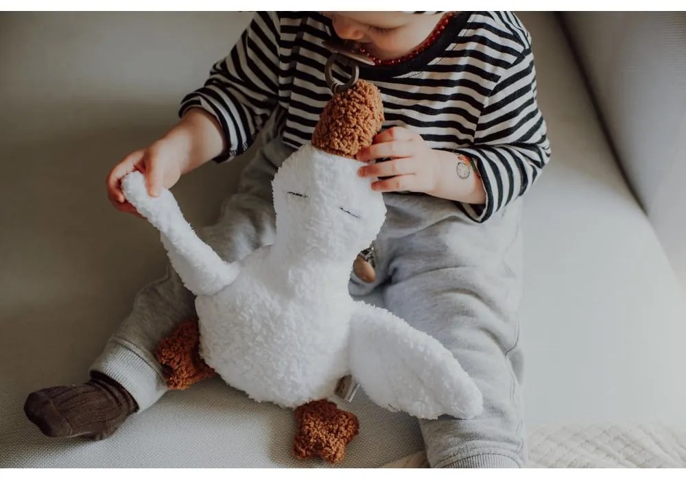 Biely zaspávačik Goose - Malomi Kids