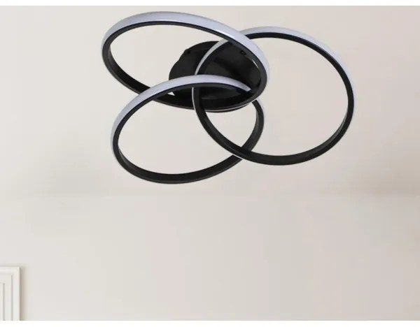 LED Stmievateľné stropné svietidlo LED/70W/230V 3000-6500K čierna +diaľkové ovládanie