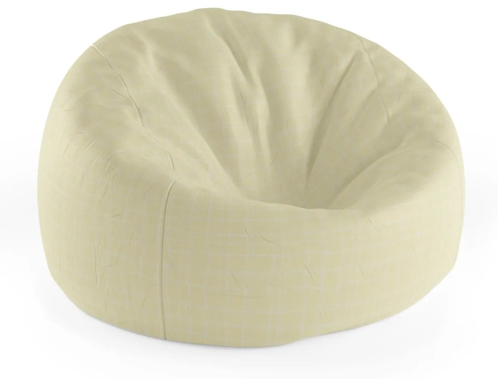 Sablio Sedací vak Cocoon Žlté pletivo - 75 x 45 x 35 cm