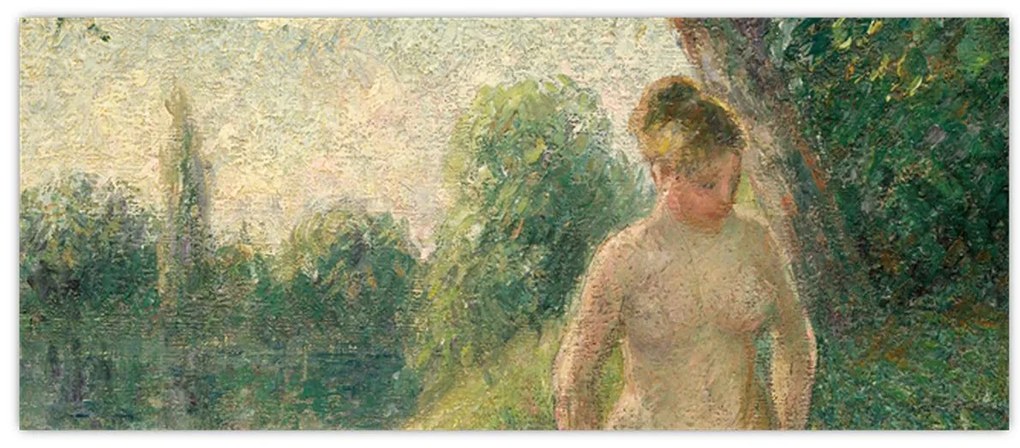 Obraz - Camille Pissarro, The Bather, reprodukcia (120x50 cm)
