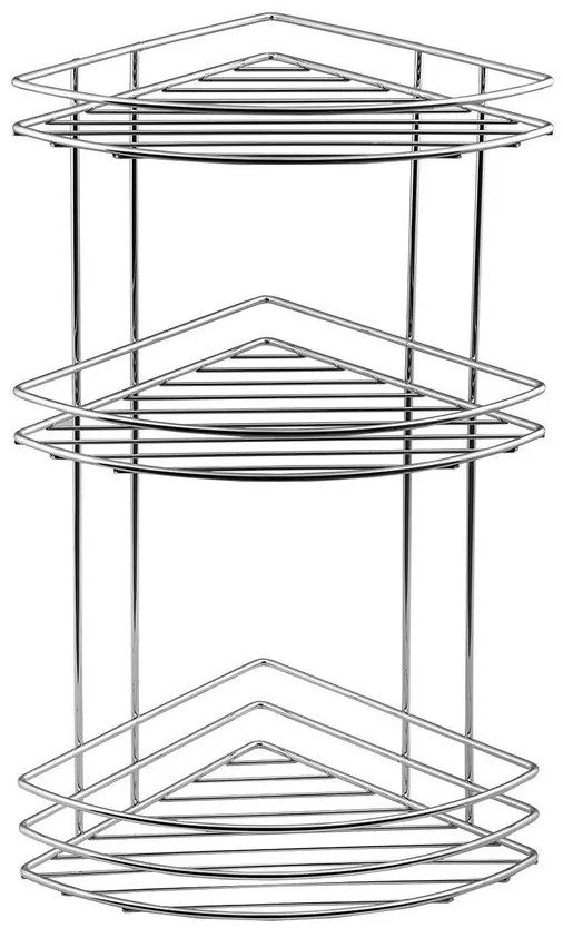Aqualine Aqualine, Chrom LINE drôtená polica rohová trojitá chróm, 37015