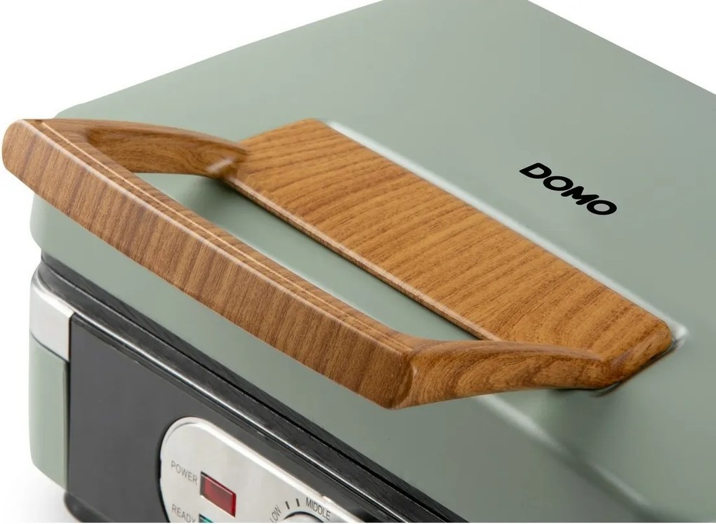 DOMO DO9276C sendvičovač 3v1, matná zelená