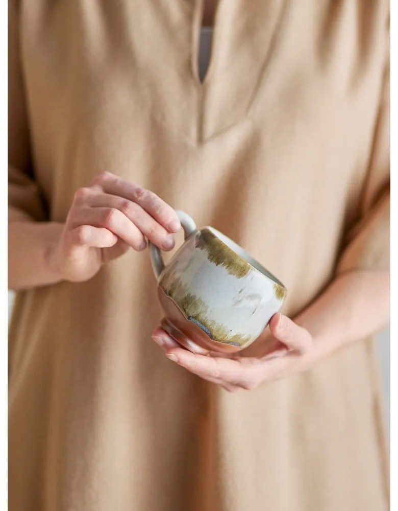 Šálky v súprave 4 ks na cappuccino z kameniny 200 ml Jade – Bloomingville