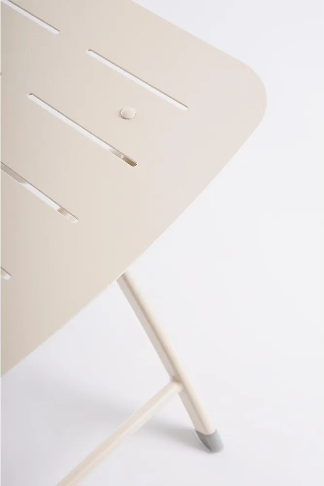 Béžová oceľová záhradná jedálenská súprava pre 2 Yvonne – Bizzotto