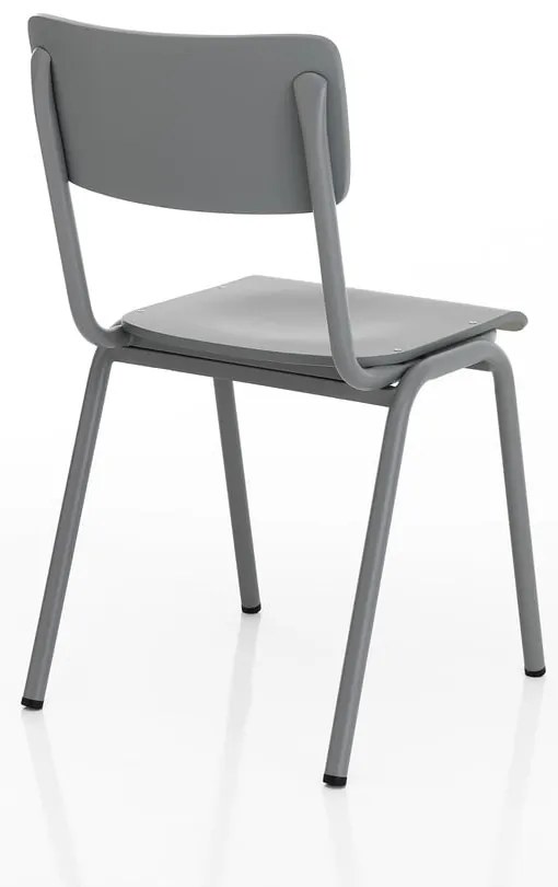 Sivé jedálenské stoličky v súprave 2 ks Old School - Tomasucci