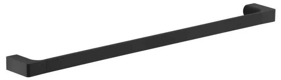 Gedy - Nástenný vešiak na uteráky PIRENEI 6,6x80 cm matná čierna