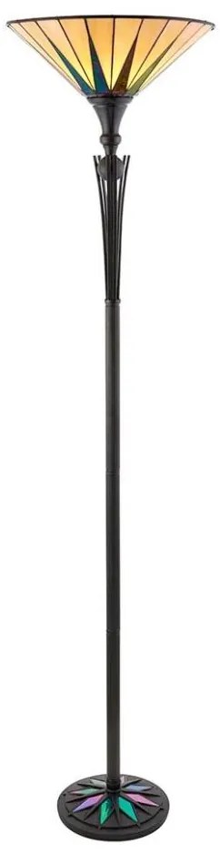 Endon 64042 - Stojacia lampa Tiffany DARK STAR 1xE27/60W/230V pr. 42 cm