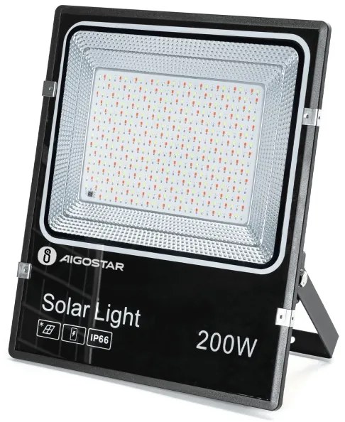Aigostar - LED RGB Stmievateľný solárny reflektor LED/200W/3,2V IP66 + DO