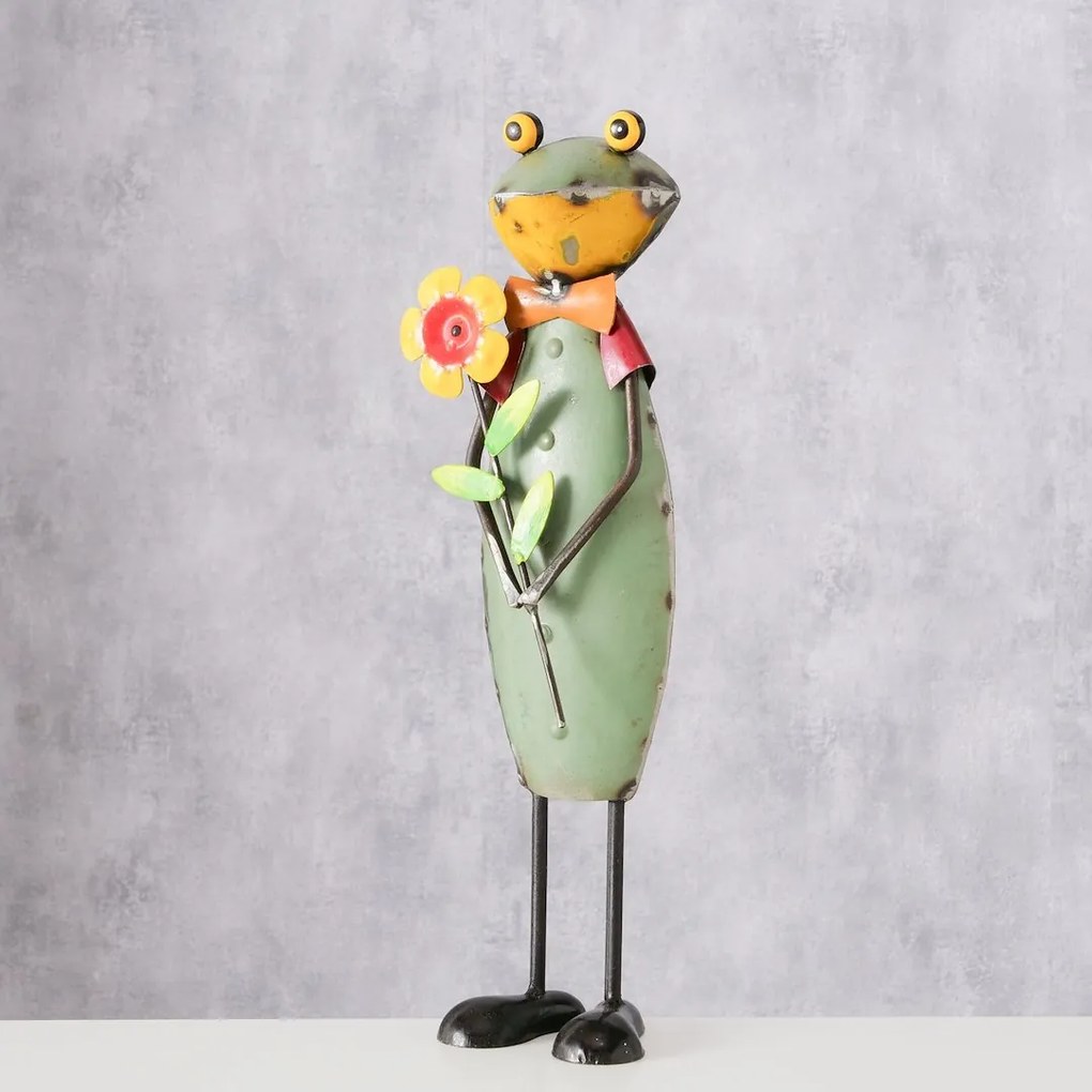 BOLTZE Záhradná kovová figúrka Fredolin, 40x18 cm, viacfarebná