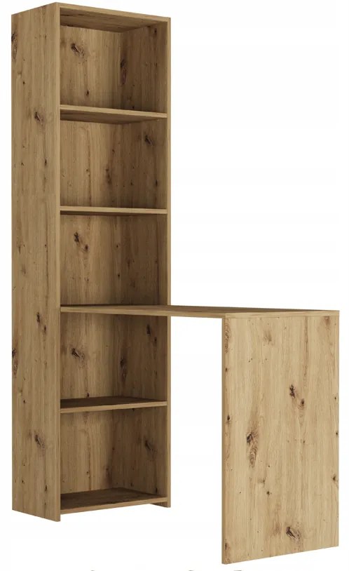 Písací stôl s regálom MODERN B-50S – 120 x 50 x 180 cm - rôzne farebné prevedenia artisan mix antracit