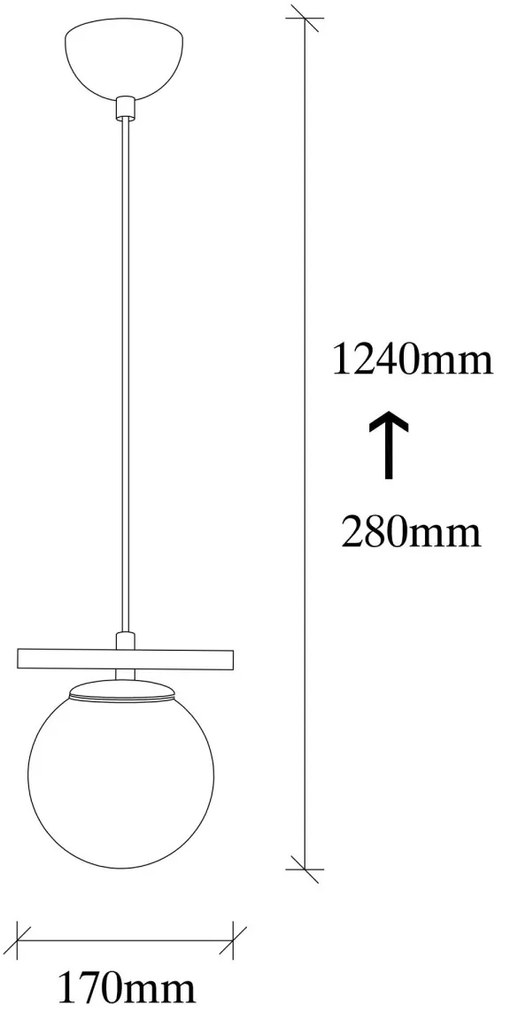 Stropné svietidlo UZUM II čierne