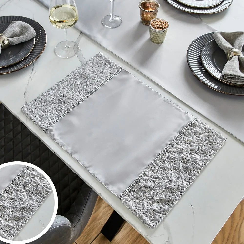 Látkové prestieranie v súprave 4 ks 30x46 cm Deco Sequin – Catherine Lansfield