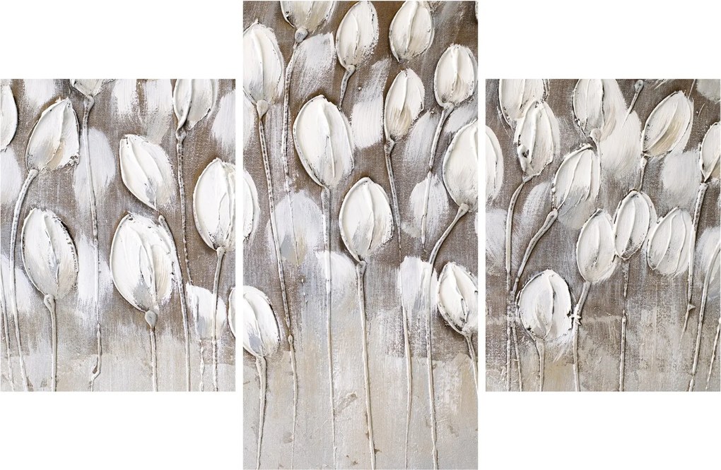 Obraz - Štruktúrované tulipány (90x60 cm)