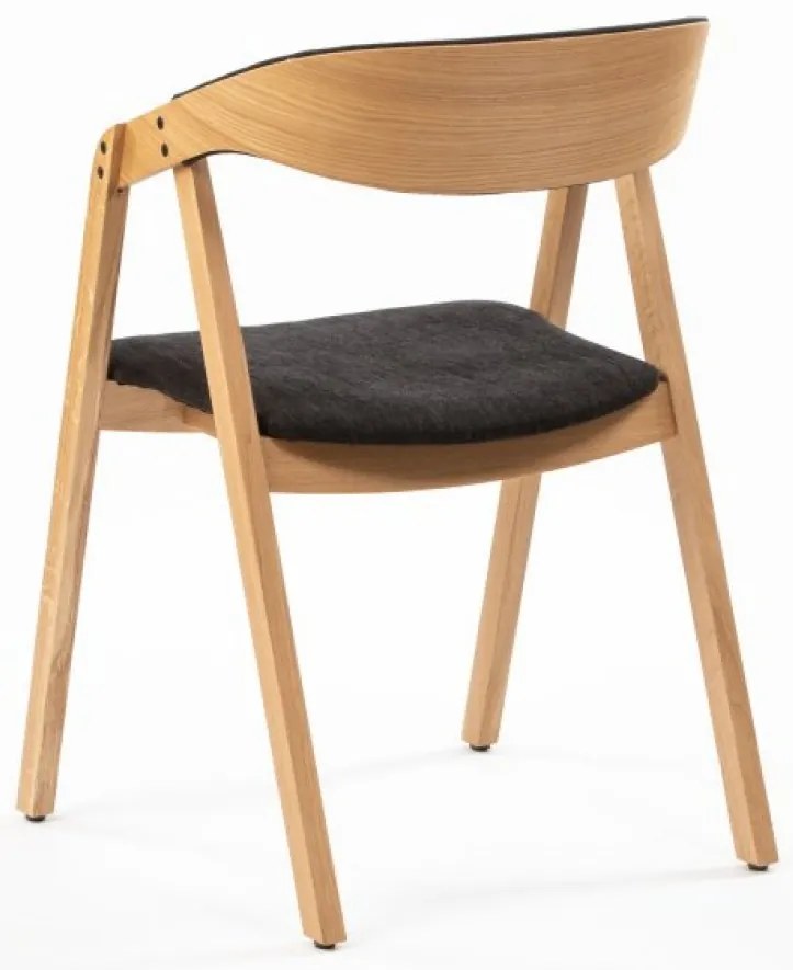 NELL FULL DREVENÁ STOLIČKA S ČALÚNENÍM oak