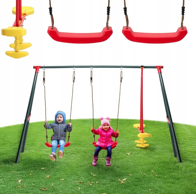 Záhradná hojdačka HUP červená