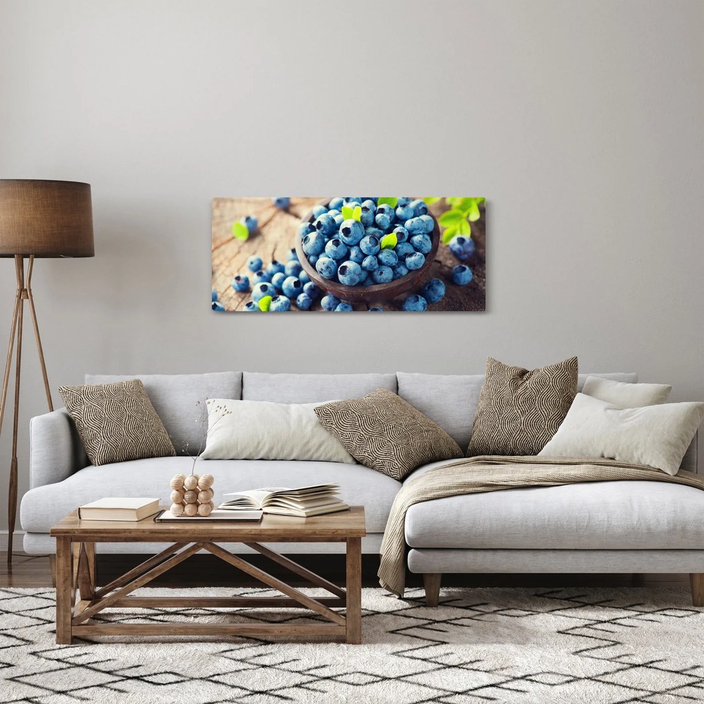 Obraz - Čučoriedky (120x50 cm)