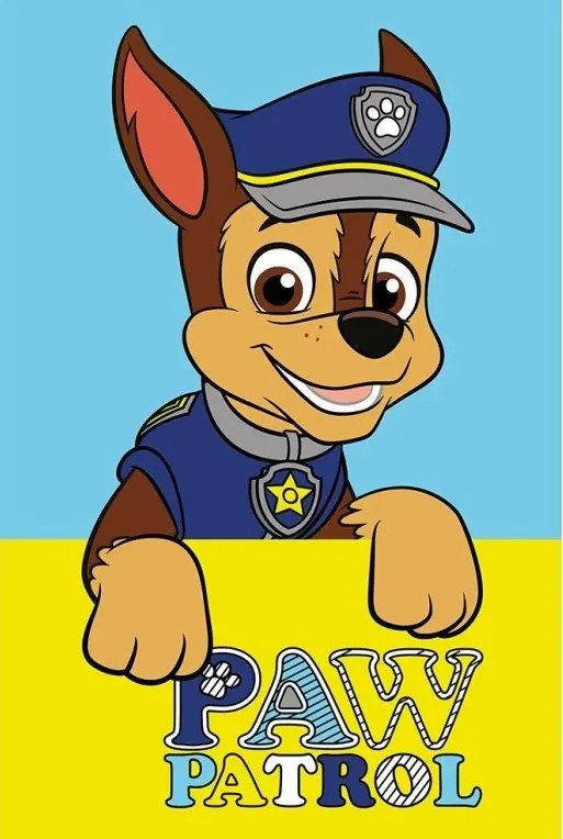 Detský uteráčik Tlapková Patrola Policista Chase 30x50 cm