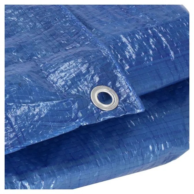 SPRINGOS Krycia plachta s okami 4x5 m, 60g PE, modrá SPRINGOS PROTECT