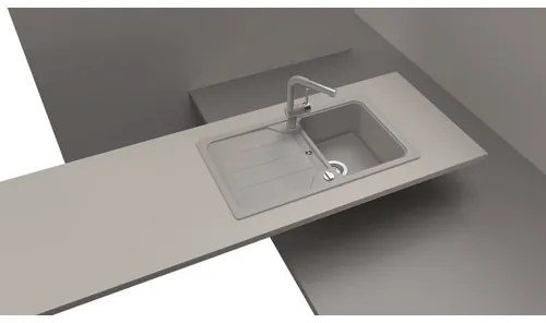 Granitový drez Schock Formhaus D-100 A 500 x 860 mm asfalt FOMD100AGAS