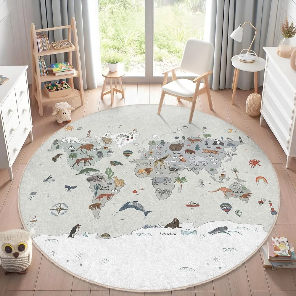 Prateľný detský hrací koberec ø150 cm Big World – Mila Home