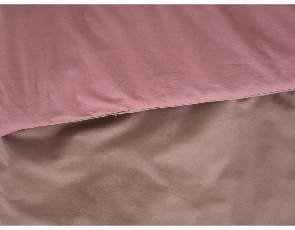 B.E.S. Petrovice Bavlnené obliečky Double face hnedá/bordová