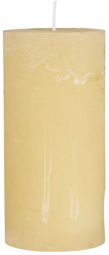 Ib Laursen Okrúhla sviečka Rustic Lemonade 14 cm
