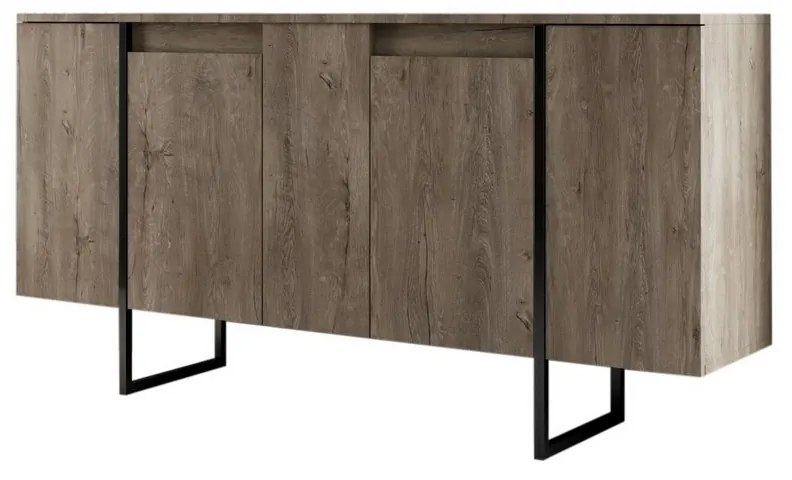 Skrinka Luxe Walnut and Black