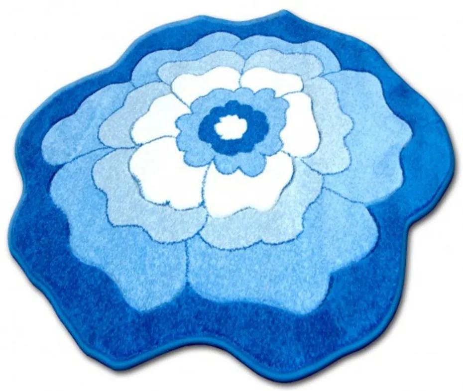 Detský kusový koberec Kvietok modrý kruh, Velikosti 120cm