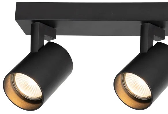 Bodové svietidlo VOLF 3xGU10/10W/230V čierna