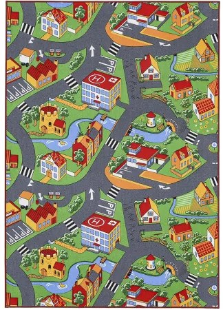 Koberce Breno Kusový koberec LITTLE VILLAGE 90, viacfarebná,140 x 200 cm