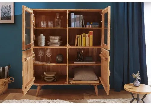 Komoda 39942 120cm Drevo Acacia  - Komfort-nábytok
