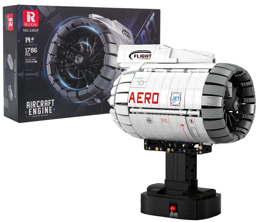 Sada stavebných kociek – Motor lietadla ZKL.33019 (1786 dielikov)