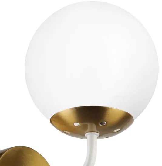 Brilagi - Nástenná lampa MALIVA 1xE14/15W/230V zlatá/biela