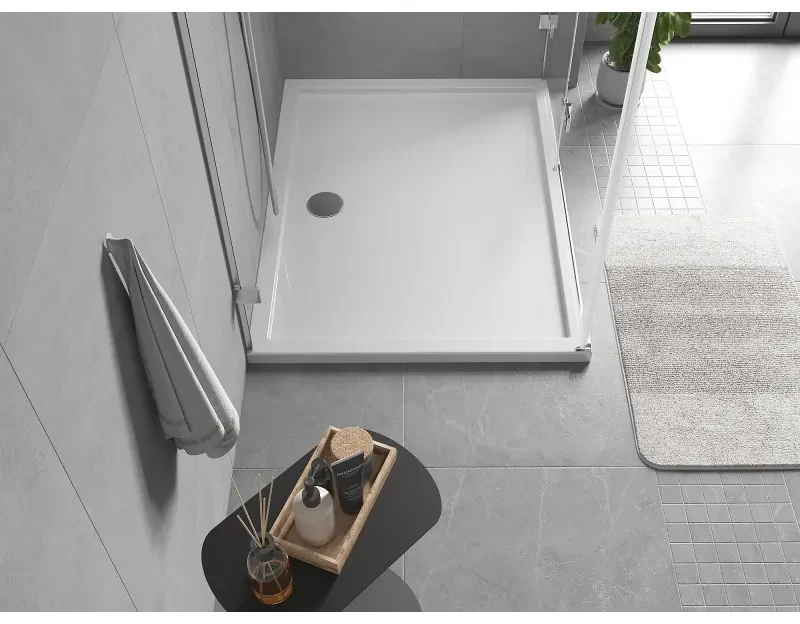 Mexen Flow Slim, obdĺžniková sprchová vanička 120 x 100 cm, biela lesklá, 46R101012