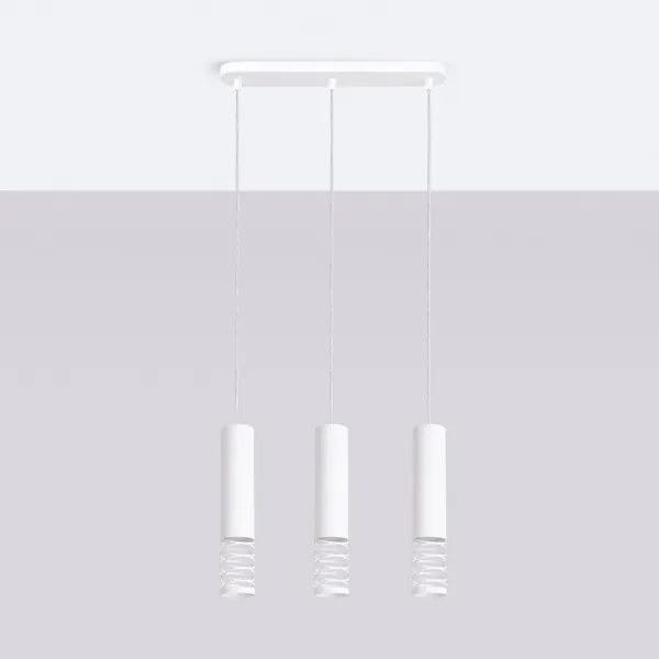 Sollux SL.1688 - Luster na lanku LAMI 3xGU10/10W/230V biela