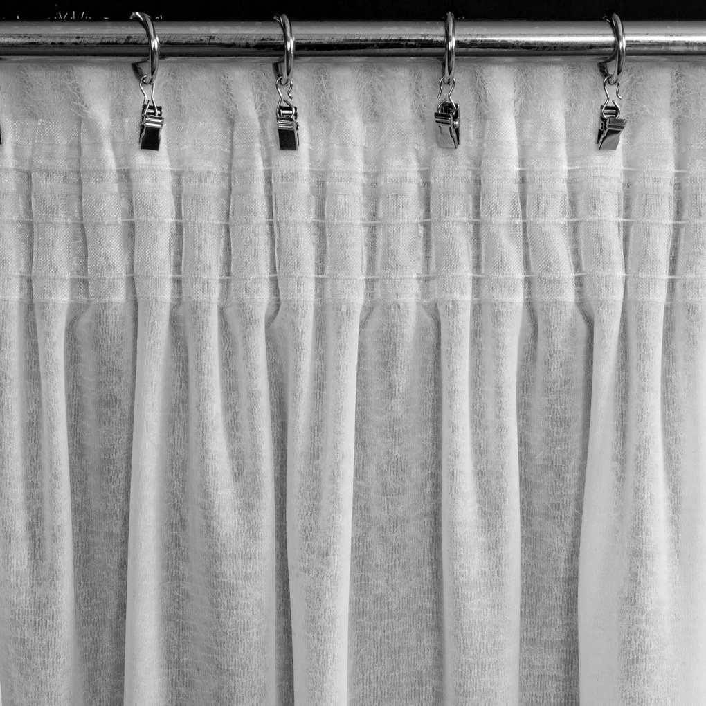 ZÁVES NA PÁSKE AGIS 140X270 CM BIELA