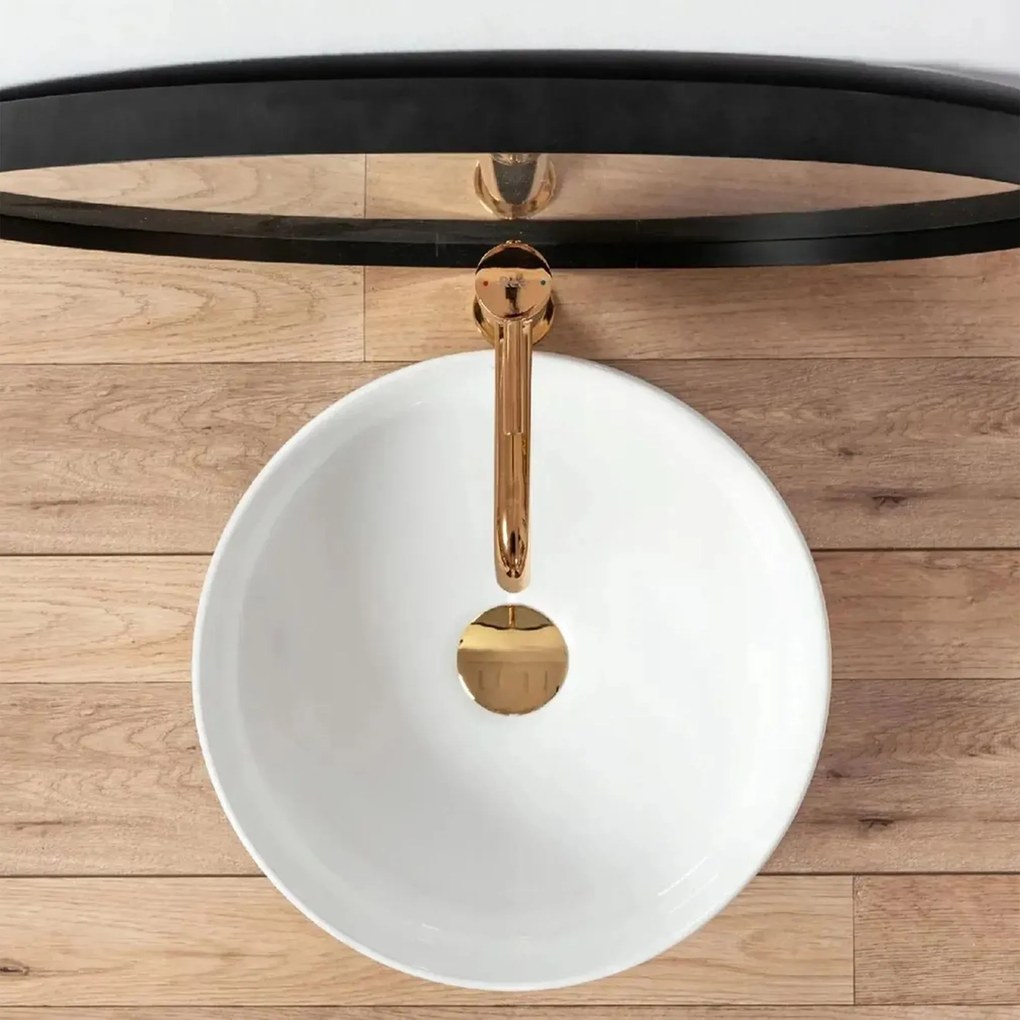 Rea Sami, umývadlo na dosku 36x36x11,5 cm, biela, REA-U1891