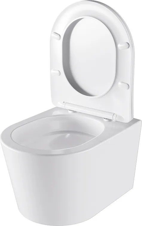 BPS-koupelny Závesná WC misa so SoftClose sedadlom HYD-4664, biela