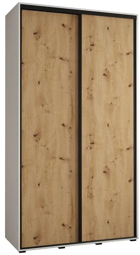 Skriňa 45 Canaris 1 130 biela/artisan/čierna