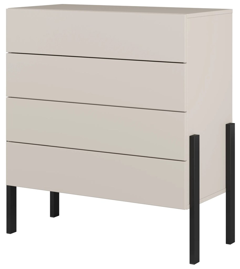 Komoda Juka 4S (kašmír). Akcia -21%. Vlastná spoľahlivá doprava až k Vám domov. 1125533