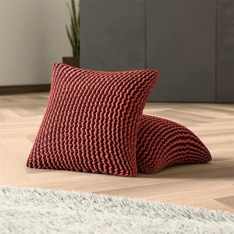 Bielastické poťahy COSTINA medená obliečky na vankúšiky 2 ks (40 x 40 cm)