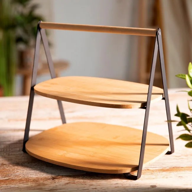 Dvojposchodový podnos BAMBOU bambusový 893785