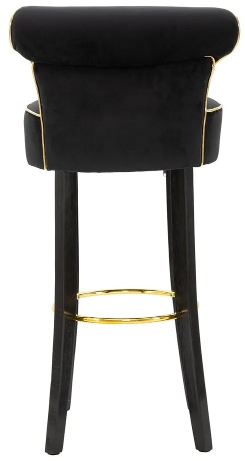 Modrá zamatová barová stolička 96 cm Luxy – Mauro Ferretti