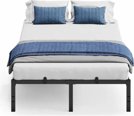 Kovová manželská posteľ 140 cm RMB154BD01