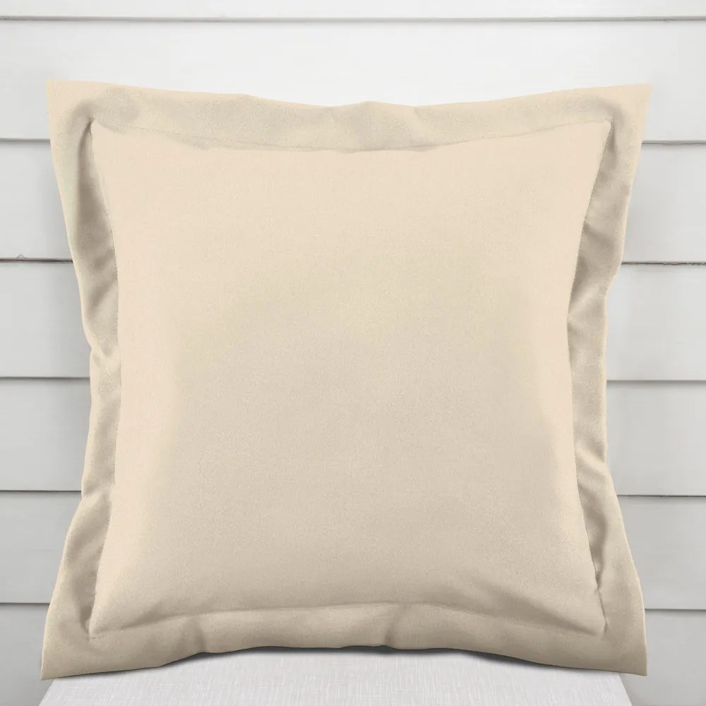 Biante Dekoračná obliečka na vankúš s lemom BKS-407 Krémovo béžová 60 x 60 cm
